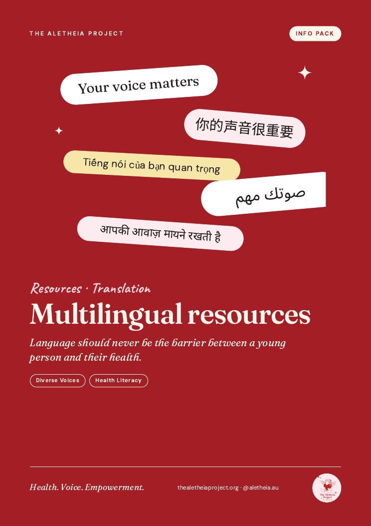 The Multilingual resources info pack, page 1