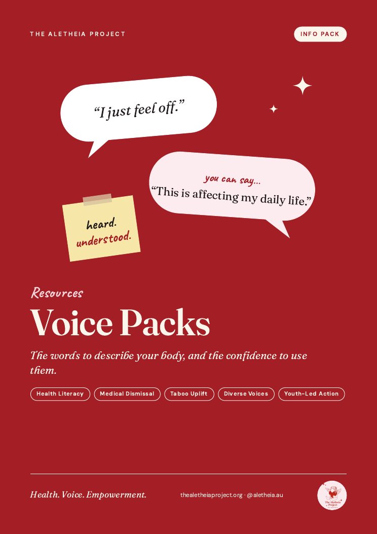 The Voice Packs info pack, page 1