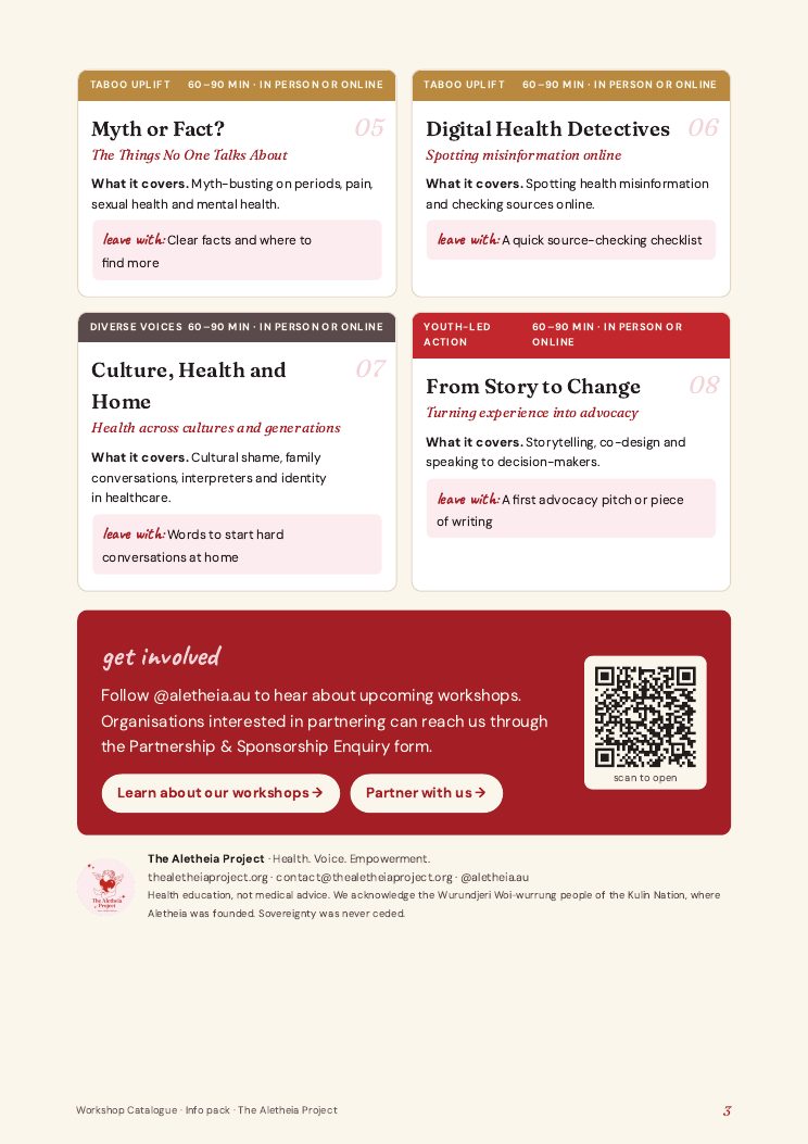 The Workshop Catalogue, page 3