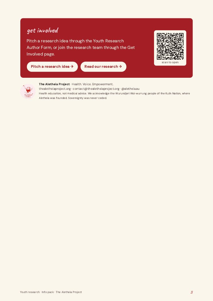 The Youth research info pack, page 3