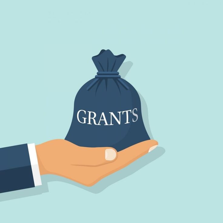 This may contain: a hand holding a bag with the word grants on it